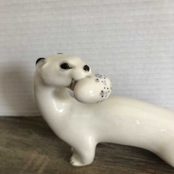 Vtg USSR Lomonosov Ceramic Weasel Figurine - Picture 4 of 9